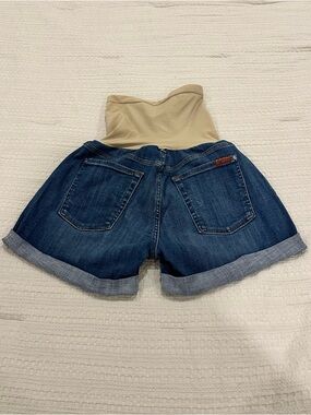 7 For All Mankind Women’s Maternity Denim Jean Shorts Size 29